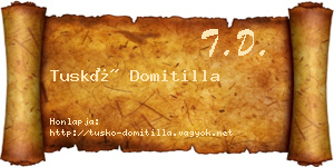 Tuskó Domitilla névjegykártya